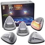 5PC Clear Lens Xenon White Full Led Cab Roof Marker Running Light Kit For Truck. Fixed Price $35.09.