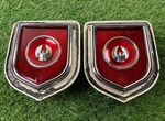 '72-75 Chrysler Imperial Lebaron Rear Quarter Side Marker Light Emblem Set Oem. Fixed Price $129.99.