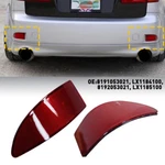 One Pair Red Lens Rear Reflectors Bumper Covers For 2006-13 Lexus IS250 IS350. Fixed Price $18.99.