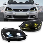 Pair Led Headlights For Vw Golf MK5 Rabbit Jetta 2005-2010 Dual Color Drl Lamp. Fixed Price $334.99.