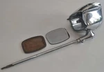 Ford Edsel Mercury Unity H1-FM Spotlight Head Housing, Shaft & Rear View Mirror. Fixed Price $175.00.