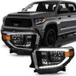 Trd Pro Style Full Led Headlights For 14-21 Toyota Tundra Chrome Headlamp Rh &lh. Fixed Price $375.99.
