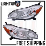 Headlights Headlamps Pair Left Right Set For 09-13 Toyota Matrix. Fixed Price $173.70.