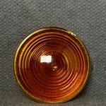 Vintage Griffin Glass Amber Clearance Lens 4485-89 Round 3/4 High. Fixed Price $999.00.