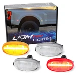 4PC Clear 48-LED Wheel Fender Side Marker Lamps For 11-UP F250-F550 Dual. Fixed Price $32.09.