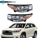Pair Headlight For 2014 2015 16 Toyota Highlander Xle/le Halogen Headlamp Chrome. Fixed Price $135.73.