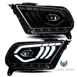 2010-2014 Ford Mustang Black Halogen&hid Led Projector Headlights Drl Tube Lh+rh. Fixed Price $427.49.