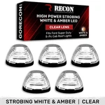 Recon 264143CLS Led Cab Roof Light Kit Clear/white/amber 99-16 Super Duty. Fixed Price $399.95.