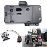Black Rear License Plate Holder Frame Bracket For 2007-2018 Jeep Wrangler Jku. Fixed Price $22.99.