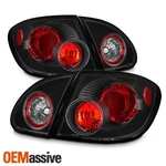 Fits 03-08 Toyota Corolla Black 4PCS Tail Brake Lights Lamps Pair W/trunk Piece. Fixed Price $92.99.