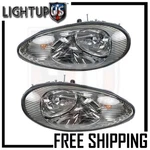 Headlights Headlamps Pair Left Right Set For 96-99 Mercury Sable. Fixed Price $143.78.