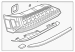 Genuine Audi Tail Lamp Assembly 4M0-945-093-J. Fixed Price $873.42.