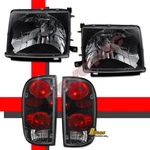 Black Headlights & Tail For 97 99 Toyota Tacoma 2WD 98-00 4WD. Fixed Price $159.95.
