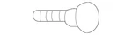Genuine Nissan Center High Mount Stop Light Screw 91776-30P00. Fixed Price $9.50.