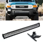 180W 30" Led Light Bar W/ Lower Bumper Bracket, Wirings For Toyota Fj Cruiser. Fixed Price $164.09.