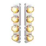 Peterbilt Air Cleaner Bracket "glo" Lights & Visors - Amber Led/clear Lens. Fixed Price $284.99.