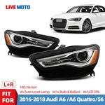 Hid/xenon Headlight For 2016-2018 Audi A6 W/auto Level Lamps Left+right Pair. Fixed Price $685.00.