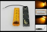 (1) Led Light 1X4 Surface Mount Amber Clearance Marker W/ Black Base Optronics. Fixed Price $9.49.