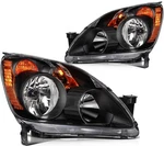 Pair/set Black Amber Headlights Assembly For Honda Crv Cr-v 2.4L L4 2005 2006. Fixed Price $145.99.