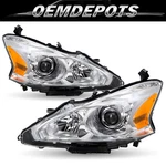 For 2013-2015 Nissan Altima Chrome/amber Corner Projector Headlights Headlamps. Fixed Price $98.99.