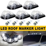 Clear Lens White Led Cab Roof Marker Lights For 99-16 F250 F350 F450 Super Duty. Fixed Price $24.91.