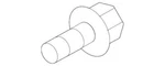 Genuine Ford Park Lamp Assembly Screw -W507140-S450B. Fixed Price $14.93.