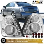 Clear Rear Tail Lights Set With Bulbs L+r For 2002-2006 Nissan Altima All Models. Fixed Price $169.95.
