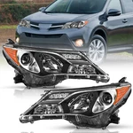 For 2013 2014 2015 Toyota RAV4 Haolgen Headlights Assembly Headlamps Left+right. Fixed Price $103.99.