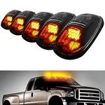 5PC Black Smoked Lens Amber Led Cab Roof Marker Running Lights For Truck Suv 4X4. Fixed Price $32.09.
