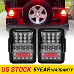 Pair Led Tail Lights Rear Brake/turn Signal/back Up For Jeep Wrangler Jk 2007-18. Fixed Price $67.99.
