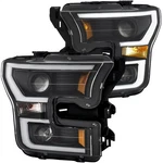 Anzo 2015-2017 Ford F-150 Projector Headlights W/ Switchback Black & Amber. Fixed Price $657.72.