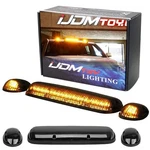 Ijdmtoy 3PC-SET Black Smoked Cab Roof Top Marker Running Lamps W/xenon White Led. Fixed Price $76.12.