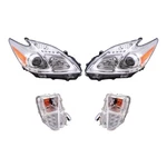 4 Piece Set Of Headlights & Turn Signal For 2012-2015 Prius. Fixed Price $274.10.