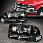 For 98-04 Chevy S10 Pickup Blazer Black/clear Corner Headlight Bumper Lamp. Fixed Price $56.99.