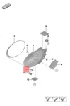Genuine Porsche 911 Carrera Fan For Headlamps 992903171. Fixed Price $105.87.