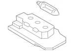Genuine Bmw License Lamp 63-26-7-165-646. Fixed Price $26.42.