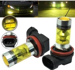 Pair 4300K Yellow H11 H8 Fog Light 2323 Led 100W Driving Projector Drl Bulbs. Fixed Price $10.75.