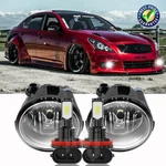 Pair Led Driving Fog Lights Assembly Glass Lens For Infiniti G37 2009-2013. Fixed Price $37.09.