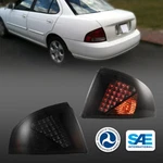 For 00 - 03 Nissan Sentra Tail Lights Led Bulbs Black Smoke Brake Rear Lamps. Fixed Price $89.99.