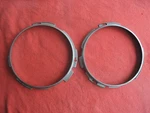 Alfa Romeo Gtv Berlina Spider Used Original Pair Carello 7" Headlight Retainers. Fixed Price $30.00.