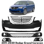 Front Bumper Cover Paintable & Grille Assembly For 2011-2020 Dodge Grand Caravan. Fixed Price $363.80.