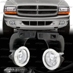 For 94-01 Dodge Ram Truck Chrome Housing Clear Lens H3 Bumper Fog Light Lamps. Fixed Price $42.99.