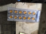 United Pacific 30064, Peterbilt Front Air Cleaner Lights, 12 2" Incandescent. Fixed Price $150.00.