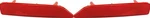 Capa For 2007-2009 Cr-v Bumper Reflector Rear Red Plastic Set Pair. Fixed Price $84.95.