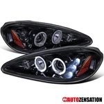 Fit 1999-2005 Pontiac Grand Am Smoke Led Halo Projector Headlights Left+right. Fixed Price $149.99.