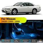 6 For 1995 - 1998 Nissan 240SX Interior Led Lights Bulb Package Ice Blue. Fixed Price $14.22.