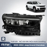 For 2022-2024 Jeep Grand Cherokee Full Led Headlight W/drl W/o Module Right Side. Fixed Price $209.99.