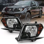 Left & Right Pair For 2009-2021 Nissan Frontier Truck Black Headlights Headlamp. Fixed Price $62.99.