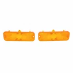 New Pair Of Amber Parking Light Lens Trim Parts Fits Chevelle Camino A4247. Fixed Price $71.39.