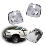 Fits 1997-2004 Ford F150 Expedition Clear Corner Lights Turn Signal Lamps Lh+rh. Fixed Price $24.99.